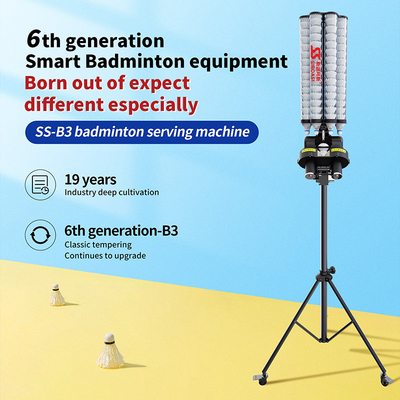 Hot SIBOASI B3 Badminton Shuttlecock Feeder Machine Smart Badminton Shooting Machine para Treinamento