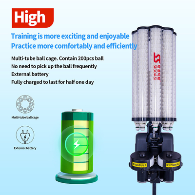 Novo SIBOASI B5 Badminton Shuttlecock Feeder Machine Smart Badminton Shooting Machine para Treinamento
