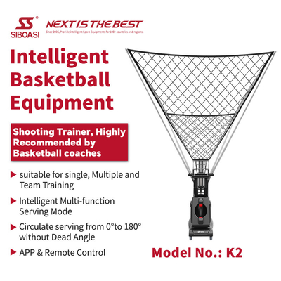 2025 SIBOASI K2 Multi-Angle Trainer Smart APP &amp; Remote Control Automático Basquetebol Atirador Atirador Máquina de Treinamento Profissional