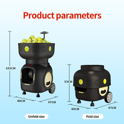 SIBOASI T5 APP Control Mini Shooting Tennis Machine Ball para treinamento