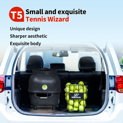 SIBOASI T5 APP Control Mini Shooting Tennis Machine Ball para treinamento