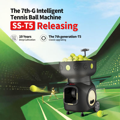 SIBOASI T5 APP Control Mini Shooting Tennis Machine Ball para treinamento