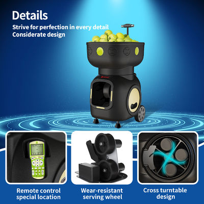 SIBOASI T5 APP Control Mini Shooting Tennis Machine Ball para treinamento