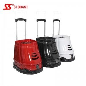 Lançador S3015 da máquina da bola de tênis da alimentação CA com bateria externo 