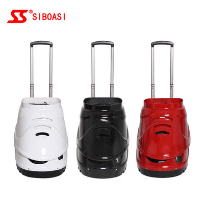 Máquina preta da bola de tênis de Siboasi S4015, máquina de jogo do tênis 150W