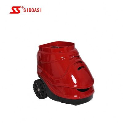 Máquina portátil do serviço da bola de tênis para o treinamento pessoal ou profissional com bateria e controlo a distância internos