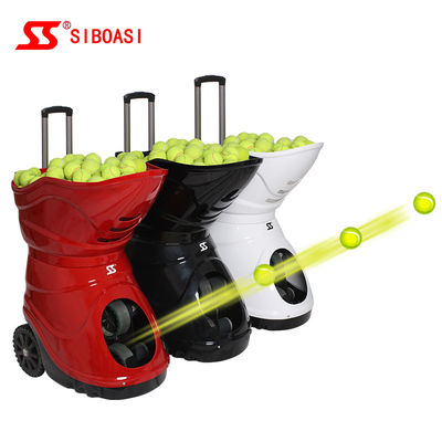 Máquina portátil do serviço da bola de tênis para o treinamento pessoal ou profissional com bateria e controlo a distância internos