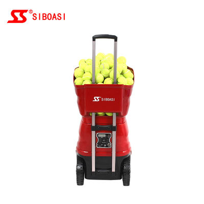 Máquina portátil do serviço da bola de tênis para o treinamento pessoal ou profissional com bateria e controlo a distância internos