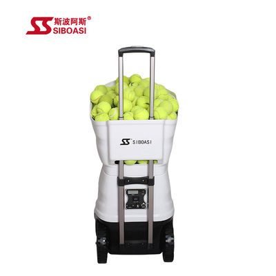 Máquina preta da bola de tênis de Siboasi S4015, máquina de jogo do tênis 150W