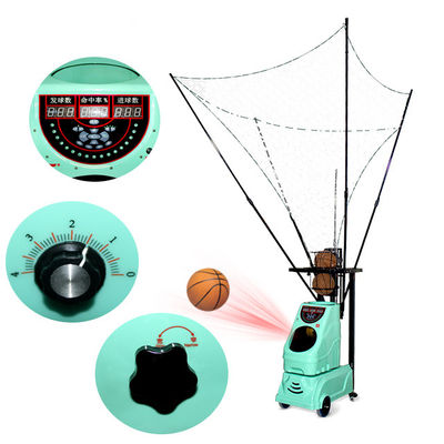 - Máquina da bola do treinamento do tiro do basquetebol da cor verde com capacidade clara de 1 - 3 bolas para treinar as instituições