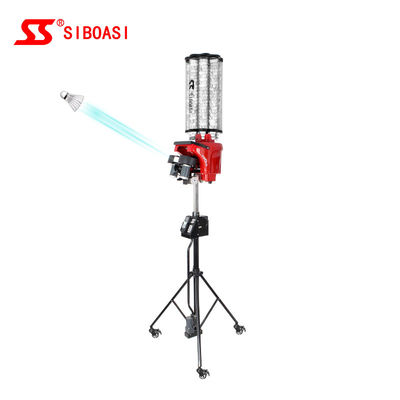Máquina inteligente do treinamento do badminton da peteca com a bateria interna para o tiro