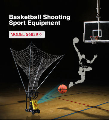 Máquina automática do tiro de um basquetebol de 180 graus com controlo a distância para o treinamento de jogo