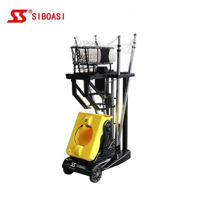 Máquina automática do tiro do basquetebol da cor amarela com controlo a distância para o treinamento pessoal