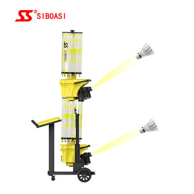 Máquina do tiro da peteca de SIBOASI que serve ajustar-se de Stepless do badminton