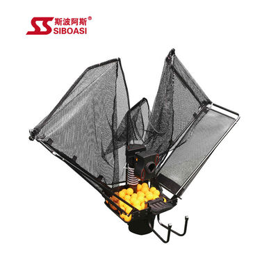 Máquina dobrável do tênis de mesa, 1-2.2s/Ball Ping Pong Trainer Machine