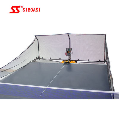 80 funções horizontais de Ping Pong Ball Machine Fixed Point da capacidade das bolas