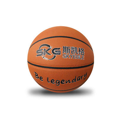 Basquetebol de couro do tamanho 7 do plutônio do aperto reflexivo holográfico do deslizamento