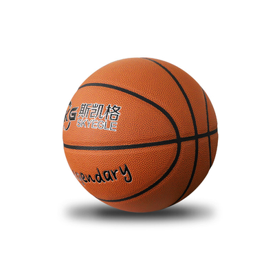 Tamanho de couro personalizado 6 7 do basquetebol do plutônio de Logo Hygroscopic para o treinamento