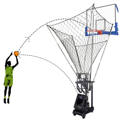 Do tiro automático de controle remoto do Rebounder do basquetebol do metal dispositivo de alimentação